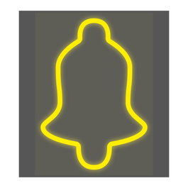 EDM Figure décorative cloche flexible LED blanc chaud 71 cm IP44 220V