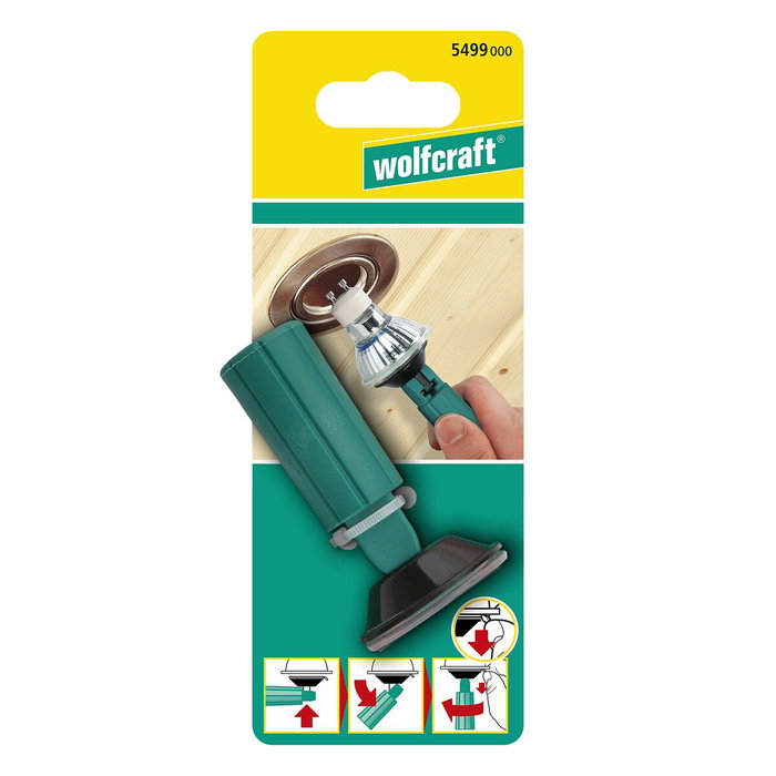 Ventouse Wolfcraft 5499000 Porte-ampoule Ventouse Wolfcraft 5499000 Porte-ampoule