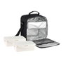 Fagor Tappy Plus Sac isotherme porte-aliments noir avec 2 boîtes hermétiques 17,5x17x24,5 cm