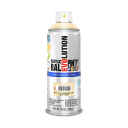 Pinty Plus Peinture acrylique en spray Evolution water-based 520 cc RAL 1015 ivoire clair