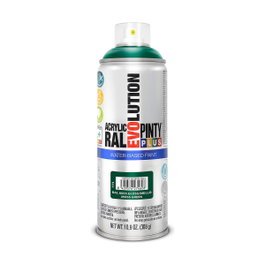 Pinty Plus Peinture acrylique spray Evolution water-based 520 cc RAL 6005 vert mousse