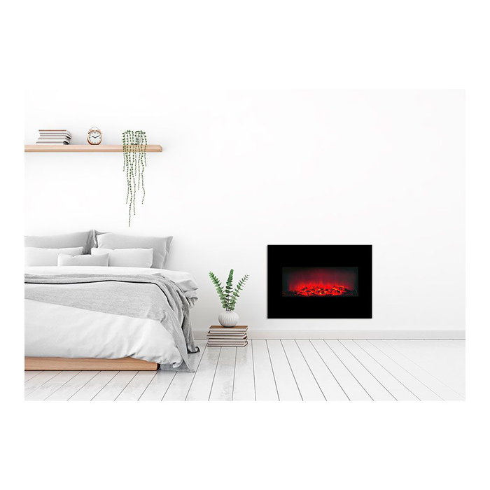 Classic Fire Cheminée LED Memphis 1800 W 66 x 13 x 46 cm avec télécommande - Noir Classic Fire Cheminée LED Memphis 1800 W 66 x 13 x 46 cm avec télécommande - Noir