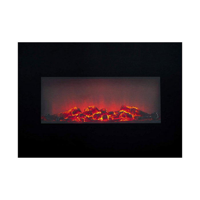Cheminée murale électrique décorative Classic Fire Memphis Noir 1800 W 66 x 13 x 46 cm Cheminée murale électrique décorative Classic Fire Memphis Noir 1800 W 66 x 13 x 46 cm
