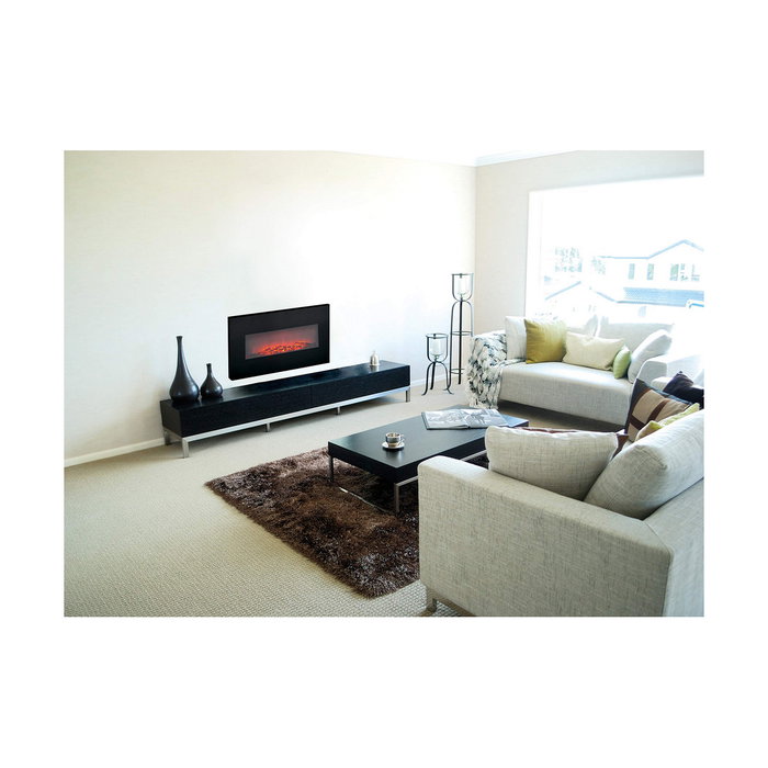 Cheminée murale électrique décorative Classic Fire Memphis Noir 1800 W 66 x 13 x 46 cm Cheminée murale électrique décorative Classic Fire Memphis Noir 1800 W 66 x 13 x 46 cm