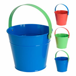 Progarden Seau de plage Ø 16 x 13 cm, couleurs assorties