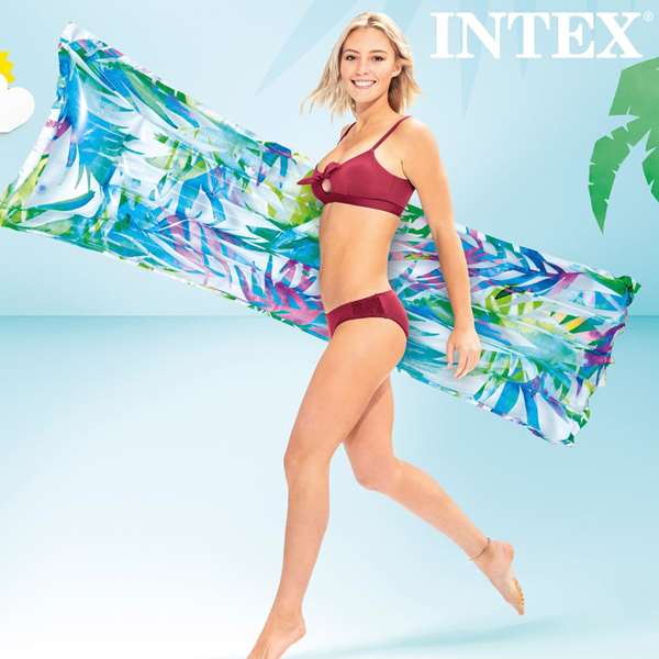 Intex Colchoneta 5 tubos Fashion, tapis de jeu gonflable pour enfants 183 x 69 cm, 3 coloris PVC - Modèles Surtidos Intex Colchoneta 5 tubos Fashion, tapis de jeu gonflable pour enfants 183 x 69 cm, 3 coloris PVC - Modèles Surtidos