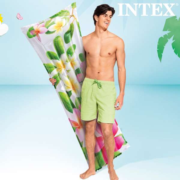 Intex Colchoneta 5 tubos Fashion, tapis de jeu gonflable pour enfants 183 x 69 cm, 3 coloris PVC - Modèles Surtidos Intex Colchoneta 5 tubos Fashion, tapis de jeu gonflable pour enfants 183 x 69 cm, 3 coloris PVC - Modèles Surtidos