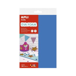 Apli Gome Eva Multicolore A4 10 Feuilles 210x297mm 2mm - Lot de 10 Couleurs pour Loisirs Créatifs