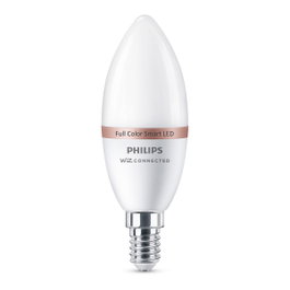 Philips Wiz Ampoule LED intelligente bougie E14, 4,9W, 470 lm, RGB