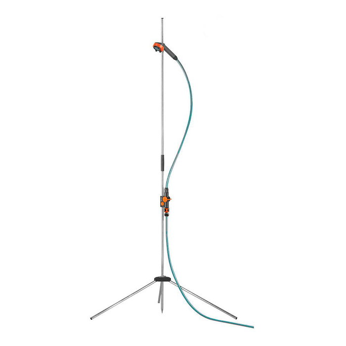 Gardena Douche de jardin trio sur trépied 220 cm flexible extractible Gardena Douche de jardin trio sur trépied 220 cm flexible extractible