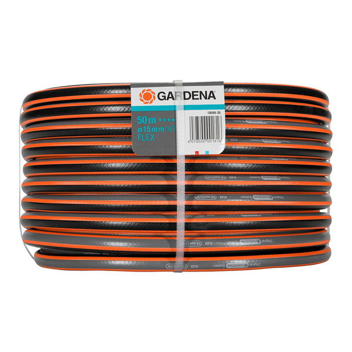 Gardena Tuyau d'arrosage Comfort Flex 18049-26, Ø 15 mm, Longueur 50 m, Anti-nœud et Indéformable, Garantie 20 ans