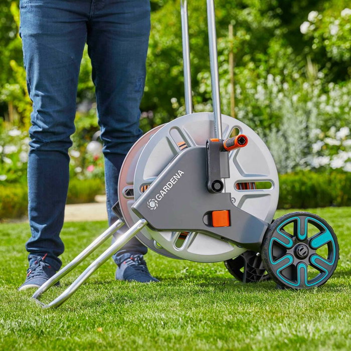 Gardena CleverRoll M Charriot à tuyaux avec tuyau 25m 15mm
