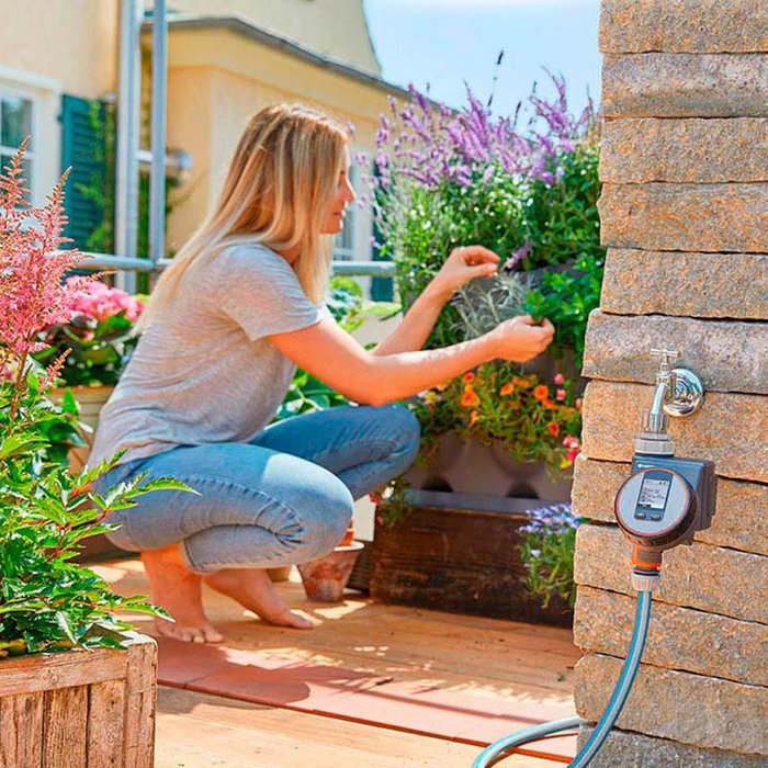 Gardena Programmateur d'arrosage Flex LCD Noir/Gris