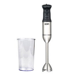 Edm 1000W Batteur à main avec cuchilles en acier inoxydable, ergonomique et turbo - 600ml