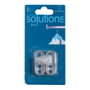 Support de tringle de penderie Stor Planet 2,5 x 1,5 cm Argenté (2 Unités)