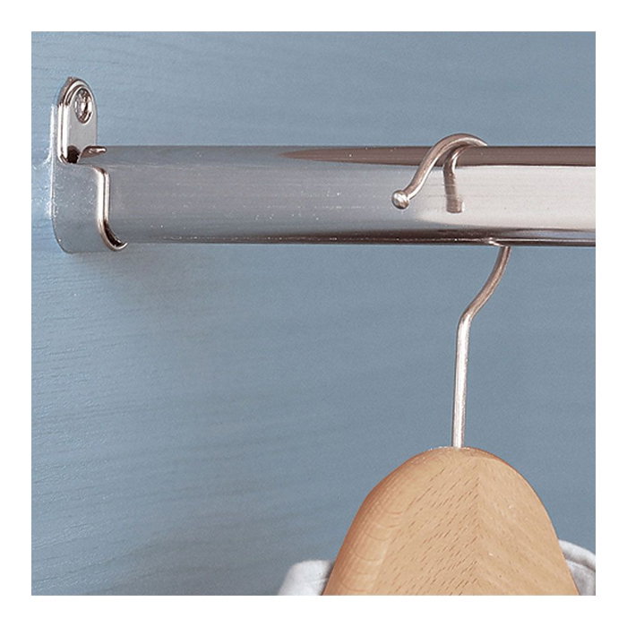 Cintacor - Stor Planet Barre de penderie ovale métal chromé 150 cm brillant