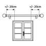 Stor Planet Kit barre à rideau noire extensible 110-200 cm finition satinée Cintacor