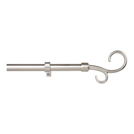 Stor Planet Kit barre à rideau extensible argent satiné 160-300 cm de diamètre 19-16 mm