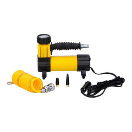 Dunlop Compresseur d'air métallique 12V 100psi/7bar avec manguera 1,5m et 3 buses