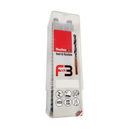 Fischer Pack de 10 forets pour métal F3 HSS-R DIN 338, ø12,50 x 101/151 mm