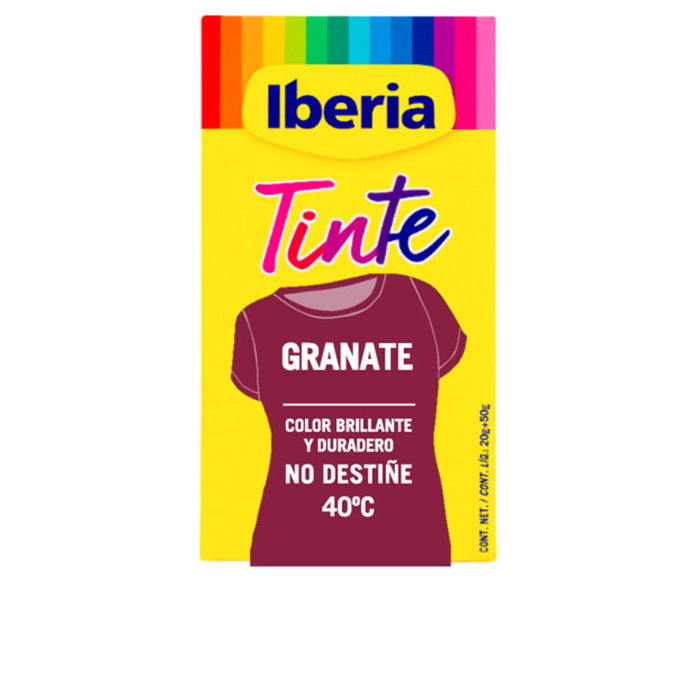 Iberia Teinture pour Vêtements Grand Teint #Grenat 40º 70g Iberia Teinture pour Vêtements Grand Teint #Grenat 40º 70g