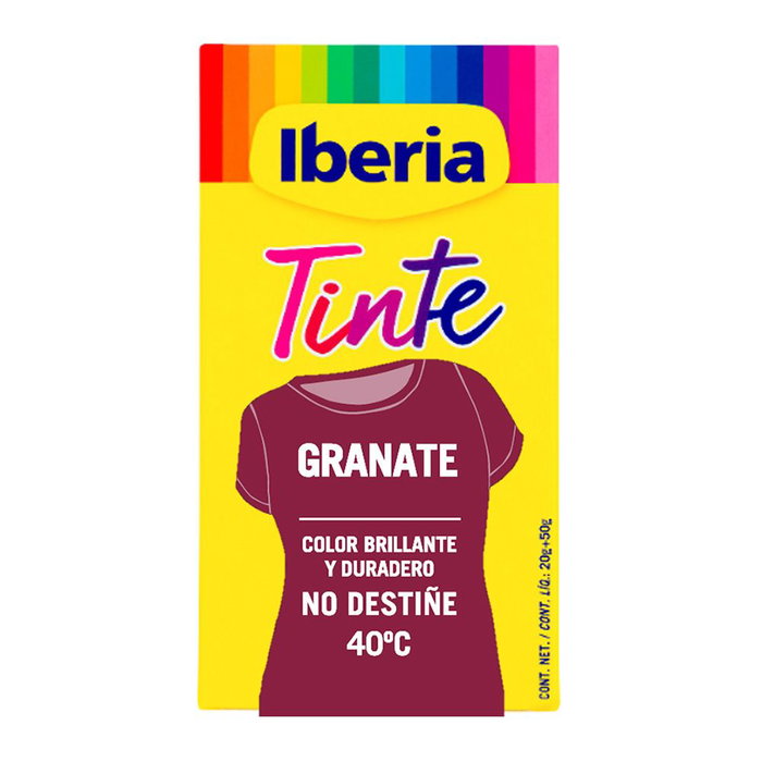 Iberia Teinture pour vêtements grenat 70 g Iberia Teinture pour vêtements grenat 70 g