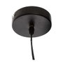 Atmosphera Lampe de plafond noire E14 Ø15 x 19 cm Métal et bois avec câble 80cm