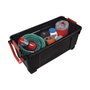 Boîte de rangement avec roues Iris Noir/Rouge polypropylène 170 L 49 x 103 x 50 cm