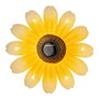 Lumineo Figurine solaire métallique fleur LED Ø14x4cm couleurs assorties blanc chaud