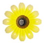 Lumineo Figurine solaire métallique fleur LED Ø14x4cm couleurs assorties blanc chaud