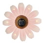Lumineo Figurine solaire métallique fleur LED Ø14x4cm couleurs assorties blanc chaud