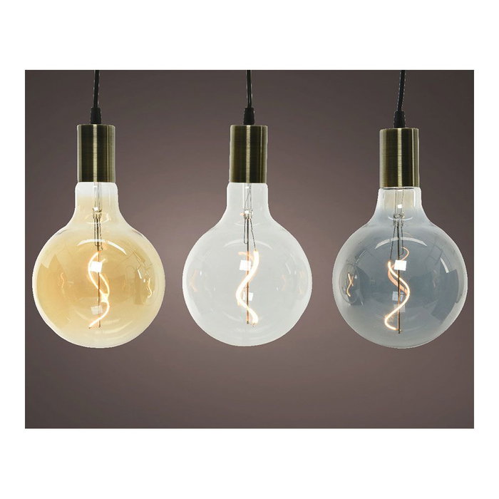 Lumineo Ampoule Décorative Solaire LED Couleurs Variées Blanc Chaud IP44 Ø15x26cm Extérieur/Intérieur
