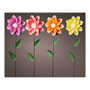 Lumineo Balise solaire en forme de fleur couleurs assorties 11 x 6 x 49,5 cm