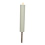 Lumineo Bougie solaire effet flamme blanche ø4 x 90 cm