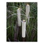 Lumineo Bougie solaire effet flamme blanche ø4 x 90 cm