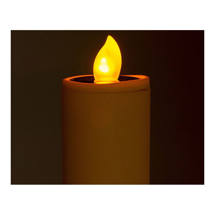 Lumineo Bougie solaire effet flamme Ø 4 x 90 cm couleurs assorties