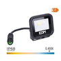 EDM Black Series Projecteur LED 10W 800lm 6400K Lumière Froide IP65 9,2x8,1x2,7cm
