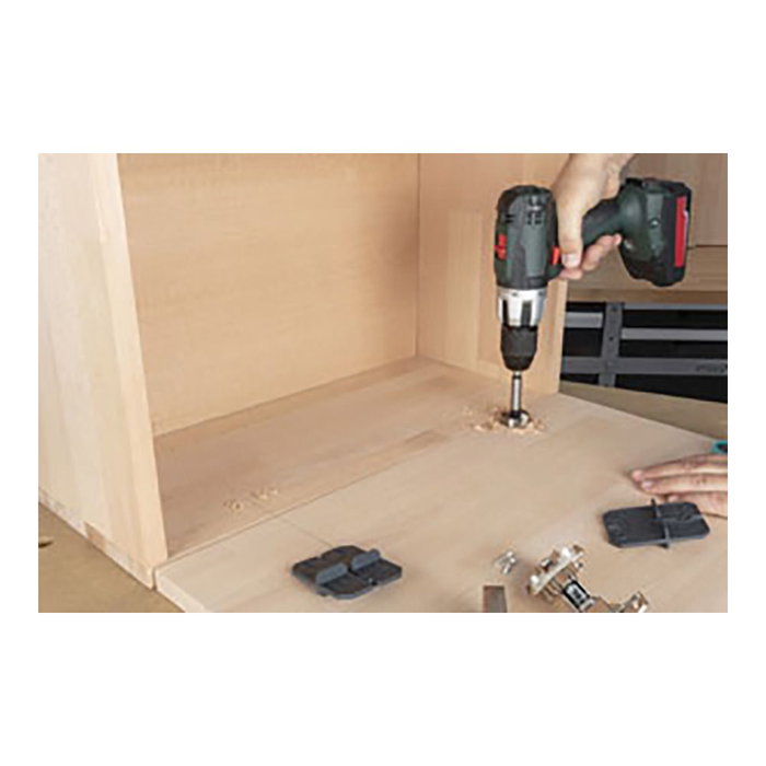 Wolfcraft Set de perçage pour installation de charnières, Ø 35 mm, 5 pièces, usage professionnel et domestique Wolfcraft Set de perçage pour installation de charnières, Ø 35 mm, 5 pièces, usage professionnel et domestique
