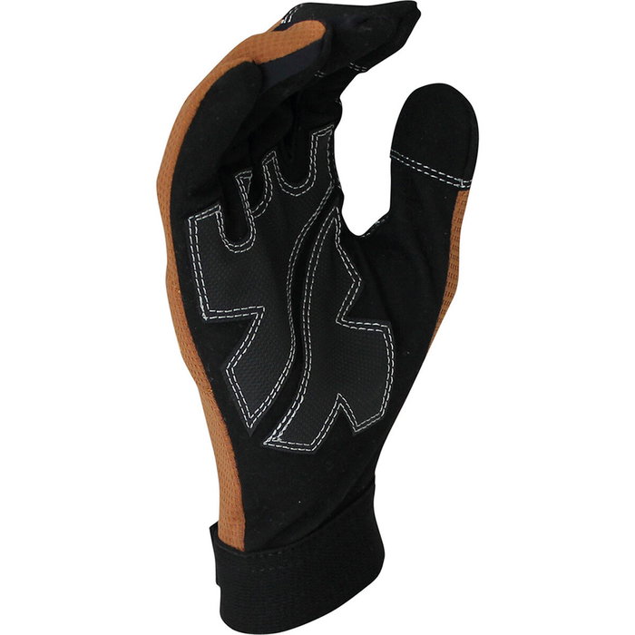 JUBA Mecanix Gants de travail Cuir synthétique Spandex Tactile Noir Taille 8