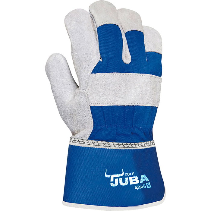 JUBA Gants de travail Bleu/Blanc Daim Taille 10 JUBA Gants de travail Bleu/Blanc Daim Taille 10