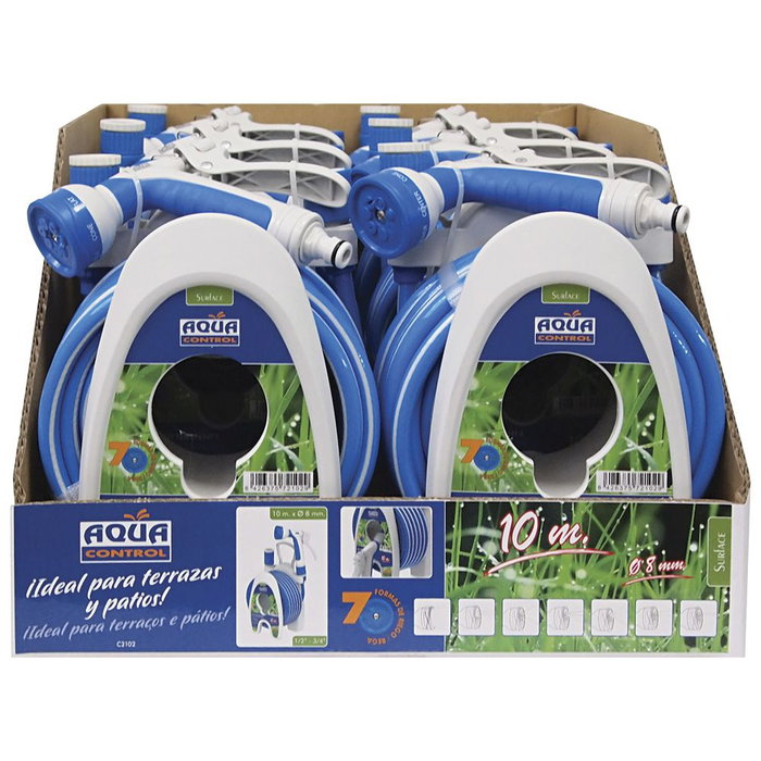 Porte-tuyaux Aqua Control PVC 10 m Ø 8 mm