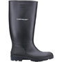 Dunlop Bottes à pluie Noir Polyester PVC Taille 40