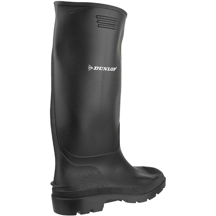 Dunlop Bottes à pluie Noir Polyester PVC, Taille 42 Dunlop Bottes à pluie Noir Polyester PVC, Taille 42