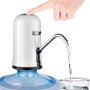 Edm Distributeur d'eau électronique pour bonbonnes 20L, Ø9x19cm, recharge USB, autonomie 60min, débit 200ml/7s