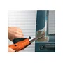 BLACK+DECKER KA900E-QS - Lime électrique filaire 350 W, 455 x 13 mm, avec 3 bandes abrasives, interrupteur anti-poussière et aspiration