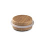 Inofix Tope de porte en métal et silicone finition bois chêne atlantique, fixation adhésive, blister