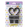 Inofix Gancho giratoire pour poussette bébé, noir, 44 x 51 x 146 mm, 2 pièces, blister