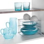 Metaltex Étagère d'angle Palio 3 niveaux 25 x 25 x 19 cm avec revêtement polytherm métallique pour ranger les assiettes