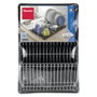 Metaltex Wing-tex Egouttoir avec aile rabattable 50 x 31 x 11 cm, recouvert Polytherm metallic