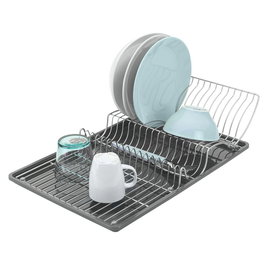 Metaltex Wing-tex Egouttoir avec aile rabattable 50 x 31 x 11 cm, recouvert Polytherm metallic